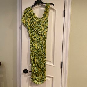 Vintage Rachel Roy tight snake bodycon soft jersey dress